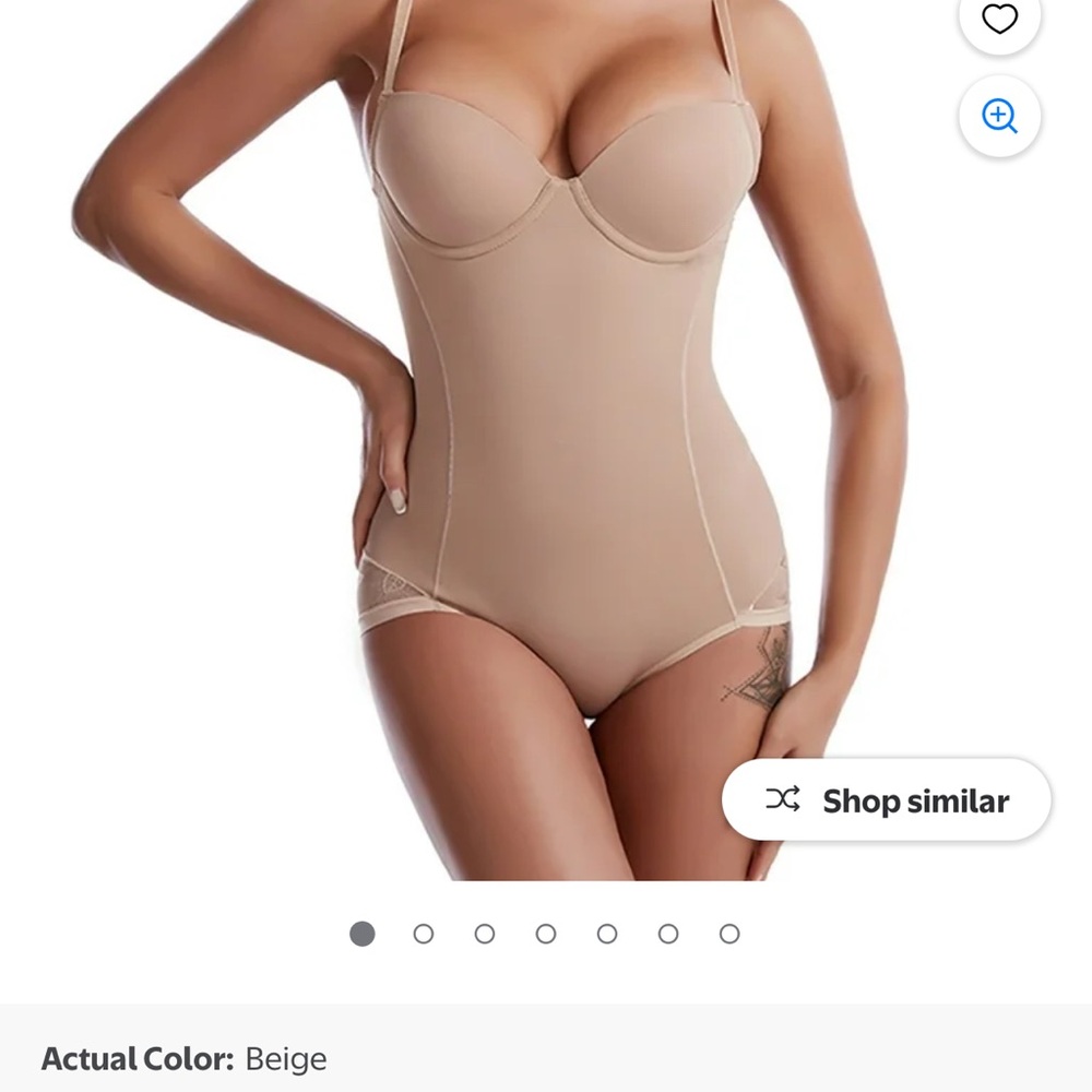 Women's Beige Bodysuit